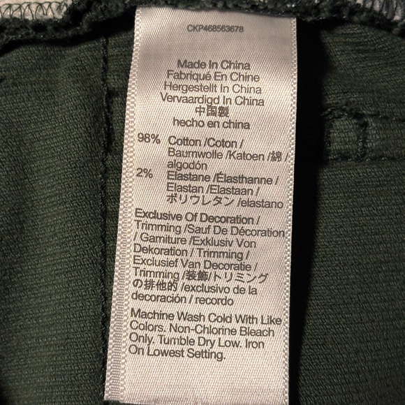 Madewell The Perfect Vintage Wide-Leg Pant Corduroy Edition Forest Green Size 28 - Picture 9 of 16